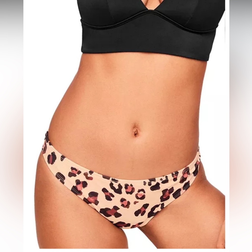 New With Tags Adore Me Animal Print Bikini Bottom Size Large.